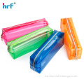 7'' Clear pencil pouch neon color ,Cool neon pencil bag